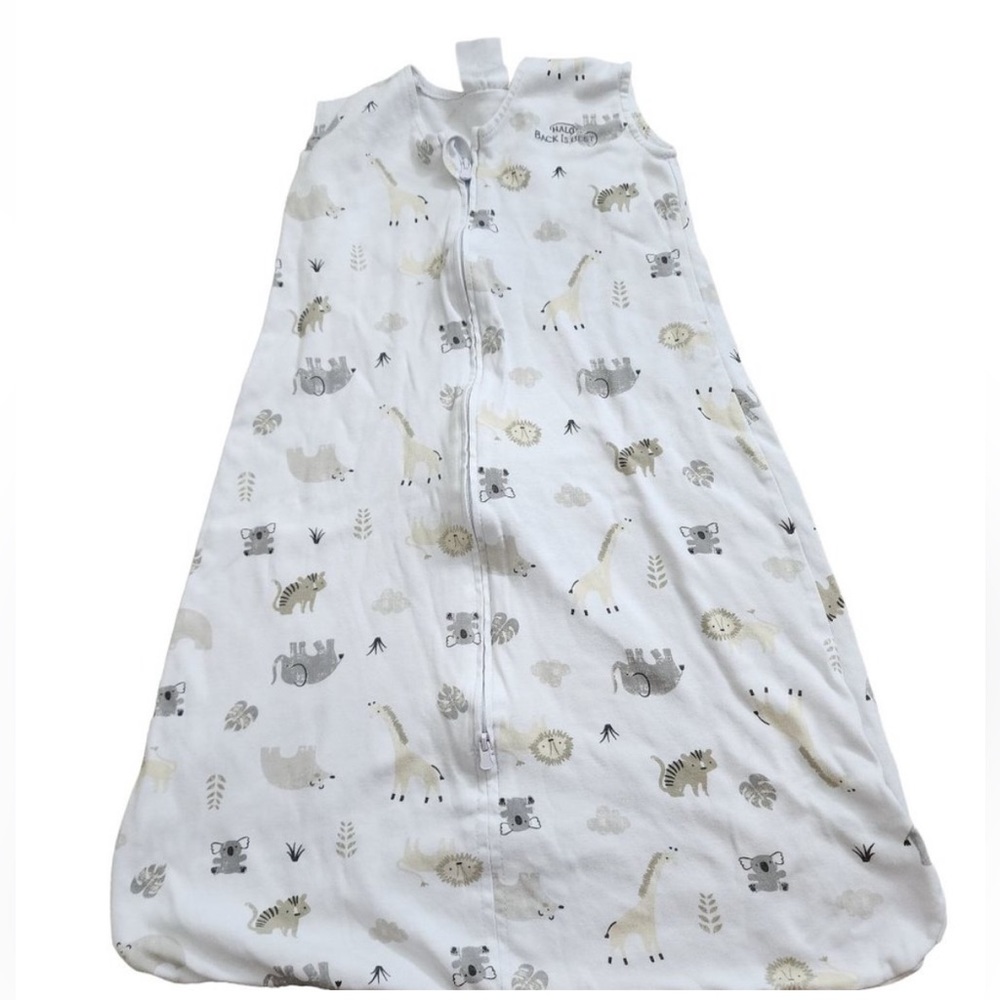 HALO Innovations Sleepsack 100% Cotton Wearable Blanket - Animal Print 6-12M